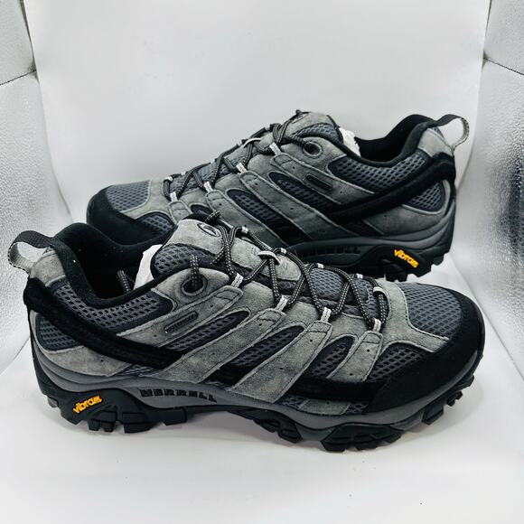 Size 12 - Merrell Moab 2 Men’s Hiking Shoes Black Vibram Waterproof TC5 - Picture 1 of 7